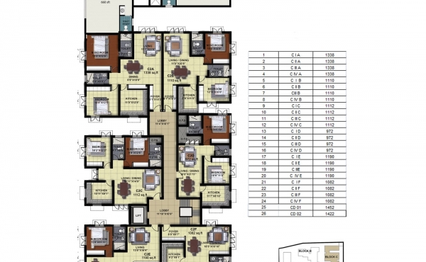Tower C - First Floor Plan
